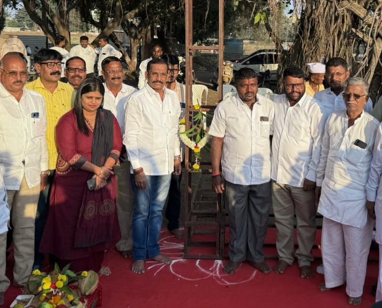 स्व. यशवंतराव चव्हाण कृषी प्रदर्शनाच्या मंडप उभारणीस प्रारंभ