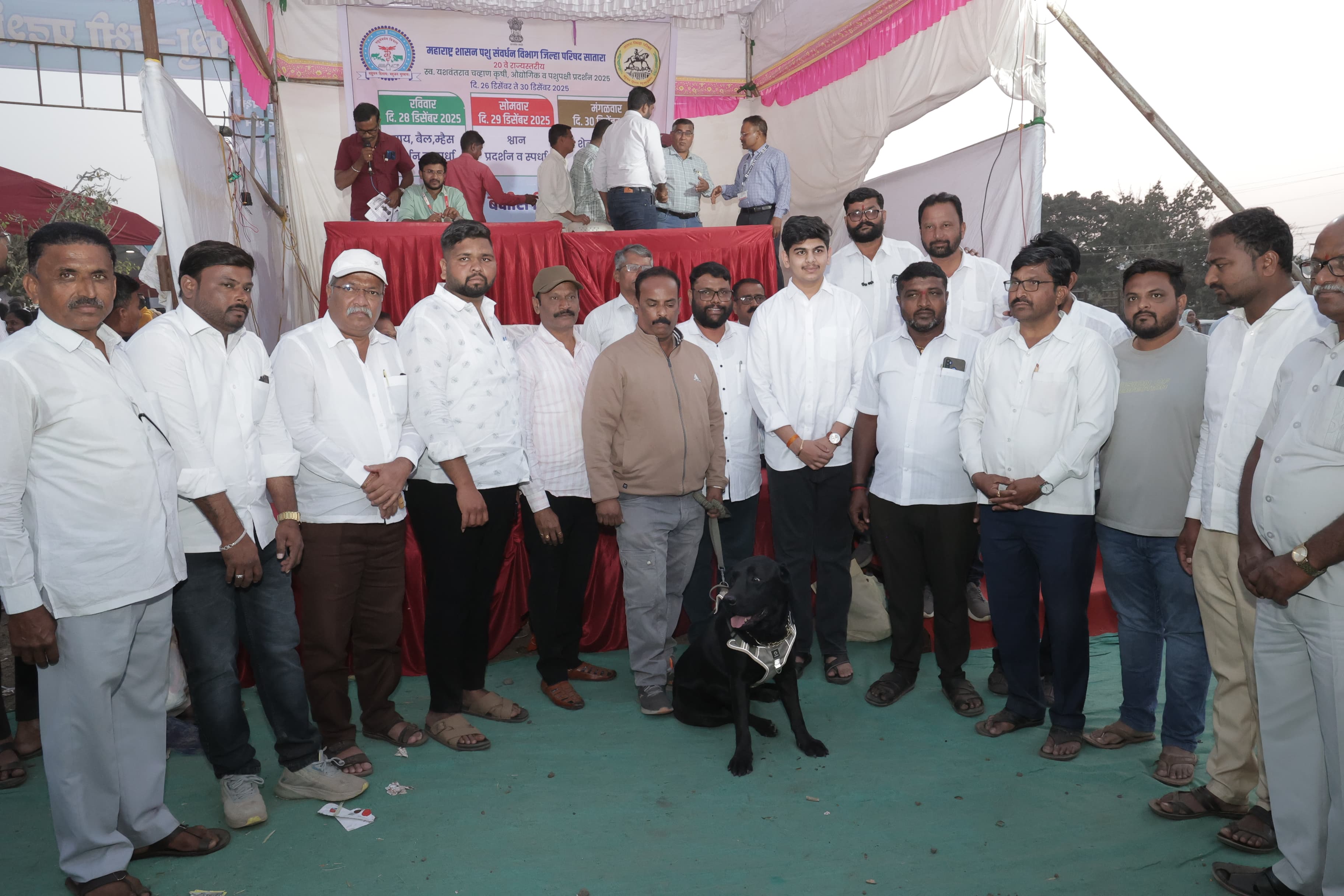 स्व. यशवंतराव चव्हाण कृषी प्रदर्शनात श्वानप्रेमींच्या उत्साहाला उधाण